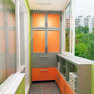 встроенные шкафы на балкон